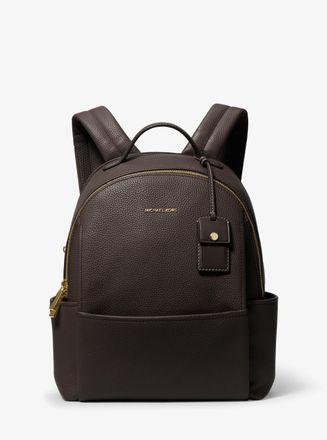 Michael Kors Sable Medium Pebbled Leather Backpack