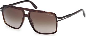 Tom Ford Kemp Zonnebrillen - Heren - Zonnebrillen - Bruin - 59 MM - Accessoires