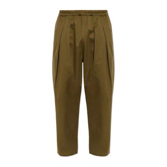 Maison Margiela Wide Trousers, male, Green, Size: S Loose-fit Trousers