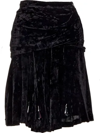 Comme Des Gar&ccedil;ons Comme Des Garcons Velvet Crystal Skirt
