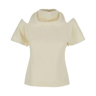 Federica Tosi Dames, Blouses & Shirts, Wit, Maat: S