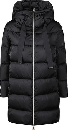 Herno Donsjack met A-vormig ontwerp - Dames - Parka Jassen - Zwart - XS - Polyester - Jassen
