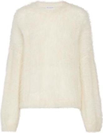 Brunello Cucinelli Mohair and silk sweater in Butter at Nordstrom, Size Xx-Small Eu