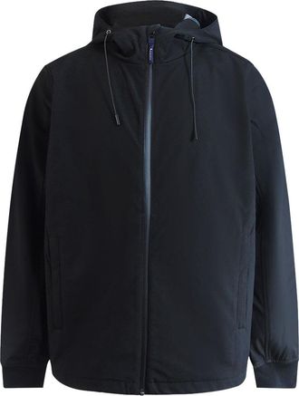 Aquascutum Mens Active Shell Hybrid Hooded Jacket Black - Size Small