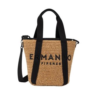 Ermanno Scervino Bucket Bags, female, Beige, Size: ONE SIZE Iconic Woven Straw Bag