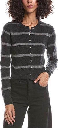 Brodie Simone Stripe Cashmere-Blend Cashmere Cardigan