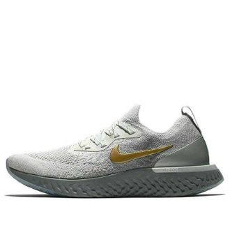 Nike (WMNS) Nike Epic React Flyknit Premium Vast Grey Gold AV3048-070
