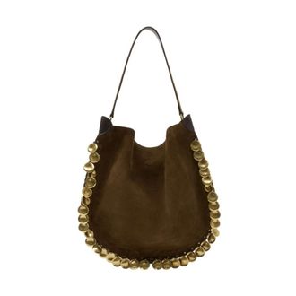 Isabel Marant Oskan Hobo Soft Bag - female - Isabel Marant - Shoulder Bags - Brown - ONE SIZE - Bags