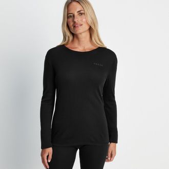 TOG24 Meru Womens Cashmere Touch Base Layer Set Black - Size 10 UK