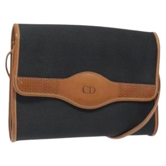 Dior Pre-owned Cross Body Bags, female, Black, Size: ONE SIZE Pre-owned Vintage cd flap shoulder bag