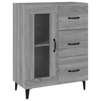 Berkfield Home Sideboard Grey Sonoma 69.5x34x90 cm Engineered Wood