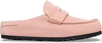 Birkenstock Naples Wrapped Suede Regular Pink Clay - Dames - Slip ons - Roze - 39 EU - Schoenen