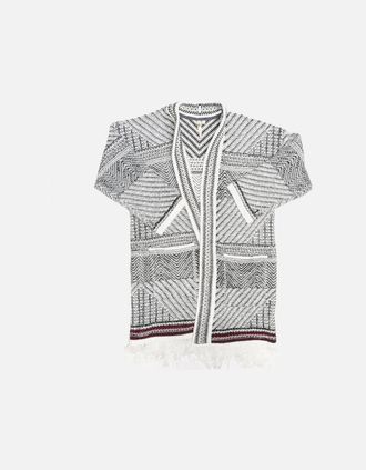 White Stuff Womens White Stuff Tribe Pattern Womens Cardi AW17 - Black/Multi - Size: 10/8