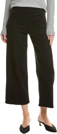 Frame Denim The Jetset Sheen Noir Wide Leg Crop Jean