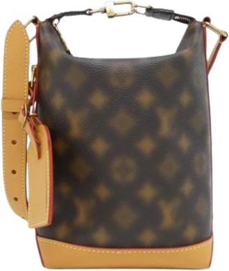 Louis Vuitton Pre-owned Canvas Bucket Bag - Dames - Vintage Tas - Bruin - ONE Size - Vintage