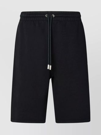 Off-white regular-fit cotton bermuda shorts