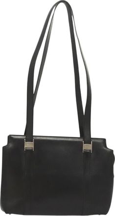 Ferragamo Black Leather Shoulder Bag (Pre-Owned)