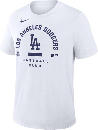 Nike Los Angeles Dodgers Authentic Collection Early Work Nike Mens Dri-FIT MLB T-Shirt in White | 034J10ALD-HXK