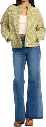 Billabong Folk Story Jacket In Green Tea