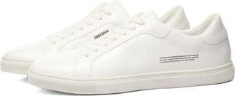 PANGAIA White Grape Leather Low Sneakers Size 37