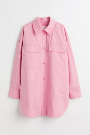 H&M Wattierte Hemdjacke - Pink