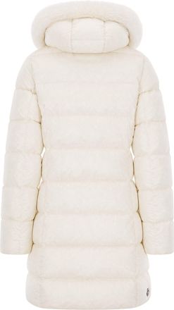 Colmar Womens Long Puffer Jacket With Fur Trim Tofu