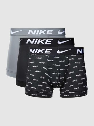 Nike Trunks mit elastischem Logo-Bund im 3er-Pack in Mittelgrau, Größe XXL
