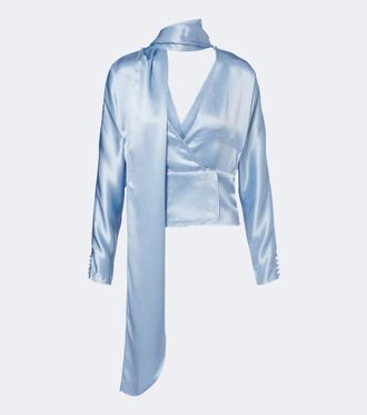 Ganni Blusa con pa&ntilde;uelo