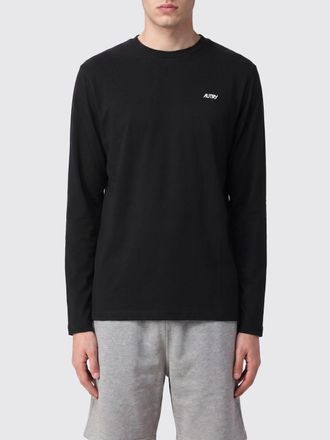 Autry Long-Sleeved Cotton T-shirt with Contrasting Embroidered Logo