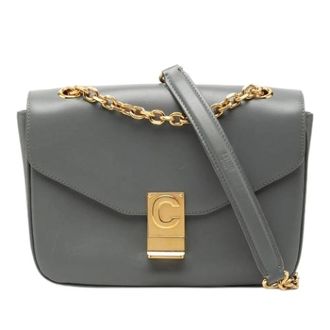 Celine Pre-owned Shoulder Bags, female, Gray, Size: ONE SIZE Pre-owned Vintage Crossbody Bag