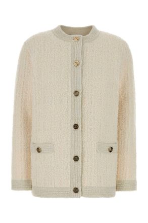 Gucci Ivory Stretch Boucle Cardigan