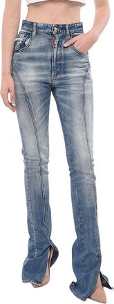 Dsquared2 Blue Slim High Rise Jeans