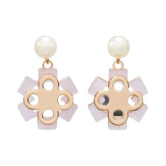 Tory Burch Orecchini pendenti Forget Me Not con perle - - Accessories - Donna - Multicolore - ONE SIZE