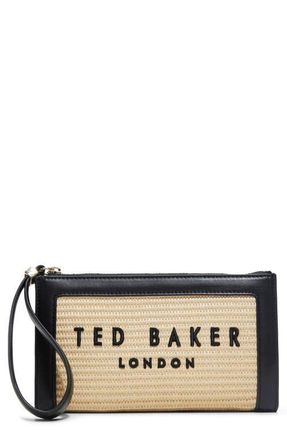 Ted Baker Naomi Wristlet in Natural/black at Nordstrom