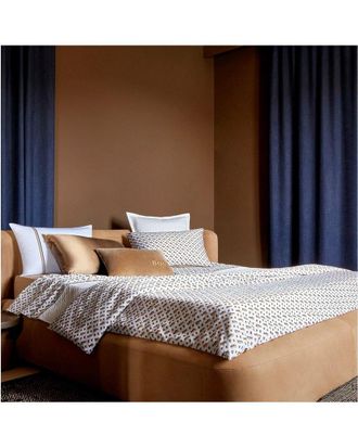 HUGO BOSS 300 Thread Count B Monogram Fitted Sheet