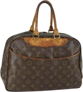 Louis Vuitton Pre-owned Canvas Handtas - Dames - Vintage Handtas - Bruin - ONE Size - Vintage