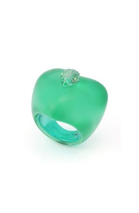 Kurt Geiger Jelly Eagle Heart Cocktail Ring in Green at Nordstrom, Size 7