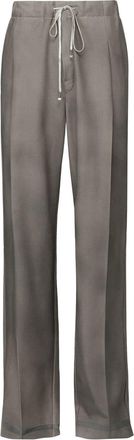 Maison Margiela wide-leg wool trousers - women - Wool - 48 - Grey