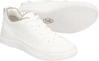 S&ouml;fft Womens Faro Knit Mesh Arch Support Sneaker In White