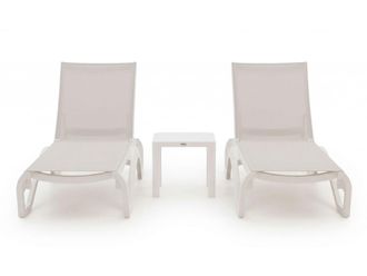 Forza Furniture Forza Russi ligbed set 3-delig stapelbaar verstelbaar