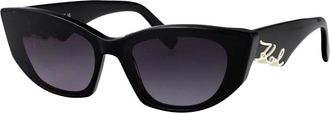 Karl Lagerfeld Kl 6162S Zonnebril - Dames - Zonnebrillen - Zwart - 64 MM - Accessoires