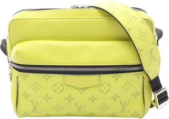 Louis Vuitton Jaune Yellow Coated Canvas Leather Shoulder Bag (Pre-Owned)