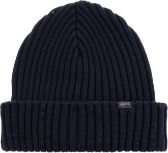 Paul & Shark Accessoires, Heren, Blauw, ONE Size, Wol, Zachte Cool Touch Wolmuts