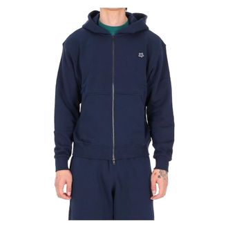 Kenzo Zip-throughs, male, Blue, Size: XL Felpa Zip Up