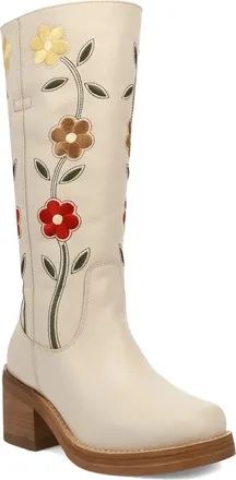 Dingo Bloom Embroidered Boot in Off White at Nordstrom, Size 9.5