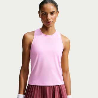 Nike Womens Court Advantage Aero-FIT Tennis Tank Top in Pink | IR6054-621