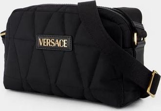 Versace Hobo Bags - Shoulder Bag - Nylon - Black - Gr. unisize - in Schwarz - f&uuml;r Damen