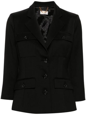 Elisabetta Franchi Blazer con tasche - Nero