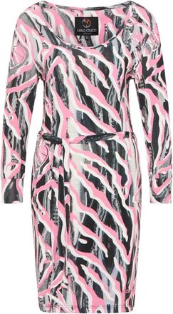 Carlo Colucci Allover Print Jurk - Dames - Korte kleedjes - Veelkleurig - M - Leer - Kleedjes