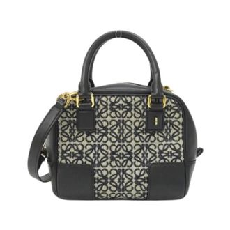 Loewe Pre-owned Amazona Mini Bag - Dames - Pre-owned - Zwart - Maat: ONE Size Leer